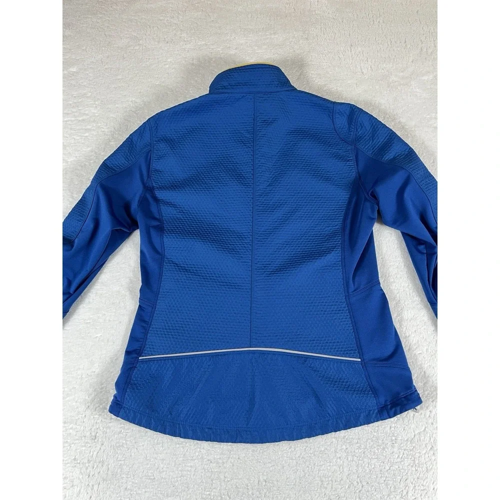 Nike Sphere Pro Royal Blue Full Zip Soft Shell Jacket Womens Sz Lg 12-14 Running